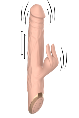 Winyi - Vibratore Rabbit  & Thrusting Realistico Soft Touch - Terry II - Color Carne