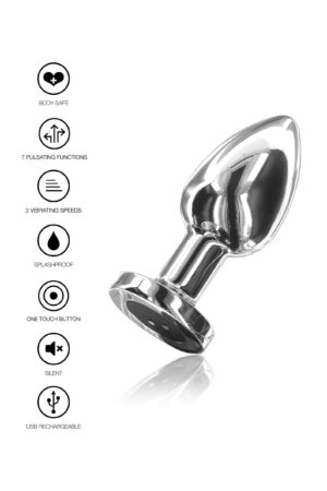 Il Glider Vibrating Plug Grande argento