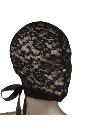 Corsetto Scandal con cappuccio in pizzo nero