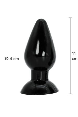 Plug anale medio 11 cm nero