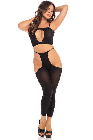ROAD TRIP 2 PEZZI HOTPANT SET NERO, OS