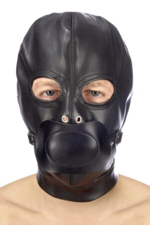 Fetish Tentation - Maschera con Cinturino e Gag Rimovibile - Nero