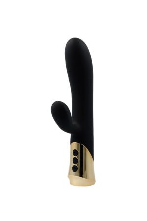 VIBRATORE IN SILICONE RICARICABILE ALLA CANNELLA CON CONIGLIO A TAPPO