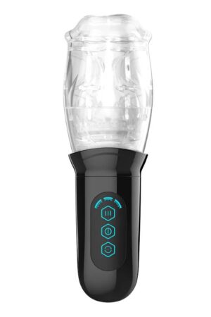 Rimba Toys – Orgastobator 05 – Male Masturbator – Black & Transparent