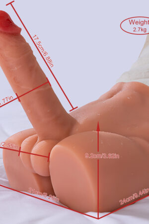 Xise - Peel - Torso con Dildo Thrusting e Vibrante - 6,80