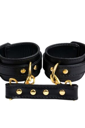 Fantasy Fetish - Manette Luxury Nere con Dettaglio Oro