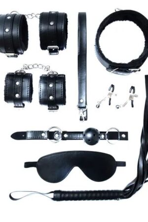 Fantasy Fetish - Set BDSM  8 Pezzi - Nero