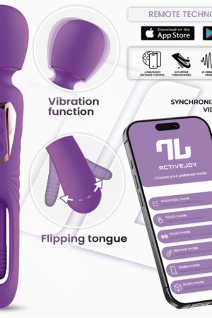 Into You - Salma - Vibratore Wand e Flipping Lingua Interna + APP