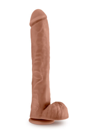 AU NATUREL DADDY 14 INCH SENSA FEEL DILDO MOCHA