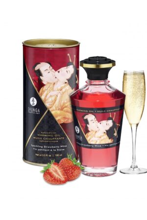 OLIO AFRODISCOSSIONALE SHUNGA FRAGOLA/CAVA 100ML
