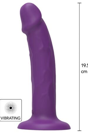 Imbracatura Vibratore a Pene in Silicone 19,5 cm viola