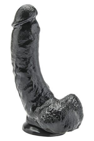 Dildo in PVC nero da 20,5 cm
