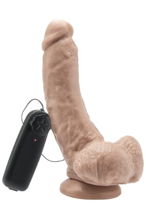 Dildo vibrante in PVC 20,5 cm con rivestimento