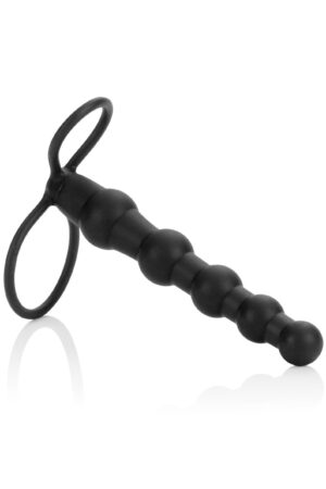 Penetratore doppio con perline nero