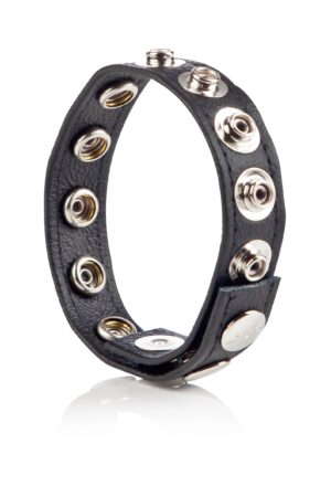 Cinturino in pelle COLT C/B a 8 bottoni automatici, nero