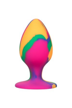 Tappo a vite grande e sfacciato con effetto tie-dye multicolore