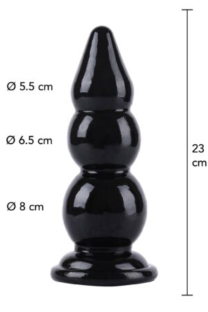 Palline per plug anale da 23 cm, nere