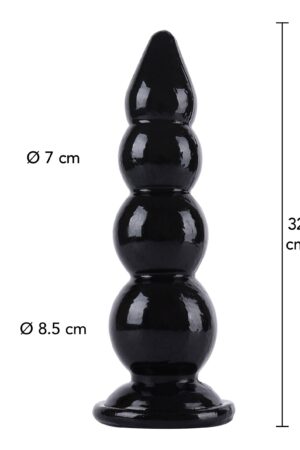Palline per plug anale da 32 cm, nere