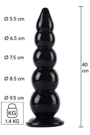 Palline da buttplug nere, 40 cm