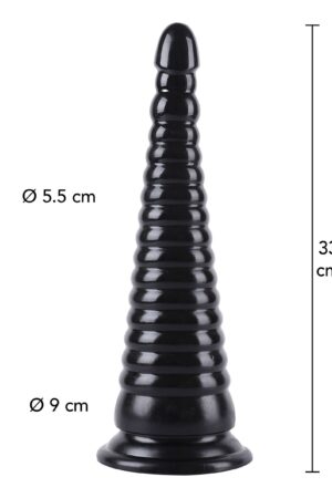 Cono anale 33 cm nero
