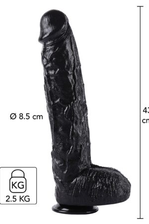 Dildo nero da 43 cm