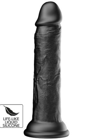 Dildo realistico in silicone liquido 19 cm nero