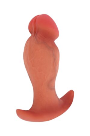 Plug anale realistico in silicone liquido, 10 cm, pelle