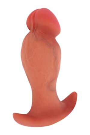 Plug anale realistico in silicone liquido, 13 cm, pelle