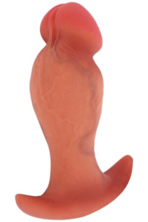 Plug anale realistico in silicone liquido, 16 cm, pelle