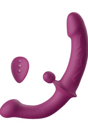 Vibratore per il punto G a doppia faccia, colore viola