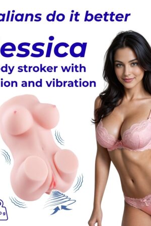 SinsFactory - Italians Do It Better - Realistic body stroker with suction and vibrating function - Jessica