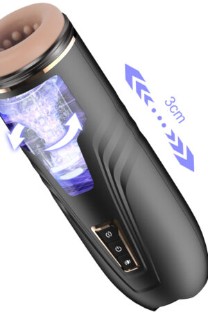 Xise - Masturbatore Neutro con Funzione Rotante e Thrusting