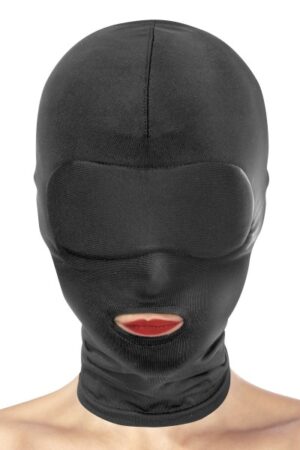 Fetish Tentation - Cappuccio con Apertura per Bocca - Nero
