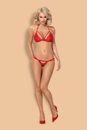 838-SET-3 set 2 pezzi rosso S/M