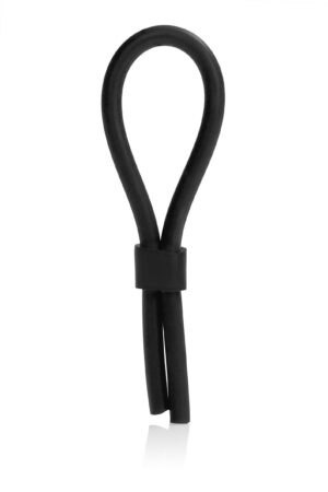 Lazo in silicone nero con borchie