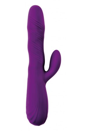 VIBRATORE ROTANTE VIOLA NYX CON STIMOLATORE CLITORIDEO