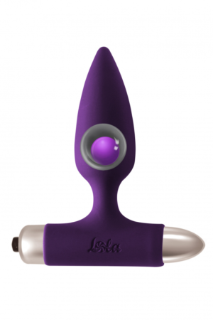 Lola Games - Plug Anale Vibrante con Pallina in Metallo Glory - Viola