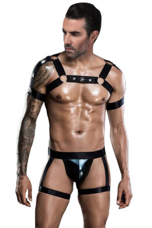 Oh Yeah - Harness Uomo in Ecopelle con Stelle