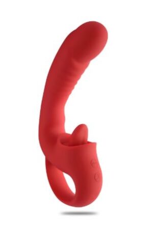 VSC Novelty - Vibratore Punto G - Licking Pleasure Luxury - Rosso