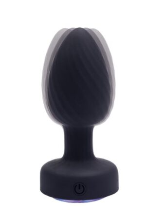 Fantasy Toys - Vibratore Anale Rotante con Telecomando e Luci - Achelous