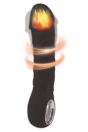 Fantasy Toys - Vibratore Punto G Realistico Riscaldabile - Nero - Prometheus