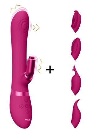 Etsu - Stimolatore clitorideo a impulsi per il punto G a forma di coniglio - Rosa