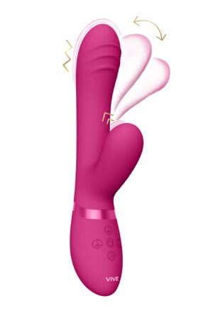 Tani - Vibratore a impulsi con movimento delle dita - Rosa