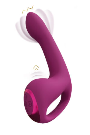 Riko - Battipenna a triplo motore con stimolatore a onde pulsate avanzato per il movimento delle dita - Rosa