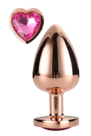 Plug grande in oro rosa scintillante