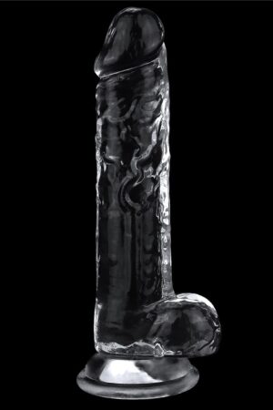 Dildo trasparente impeccabile da 7,5''