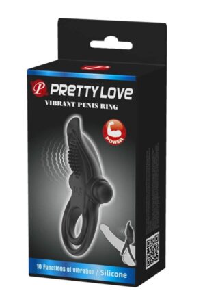 Anello per pene Pretty Love Vibrant Nero