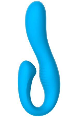 Il vibratore Skyler Rabbit blu