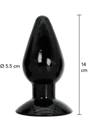 Plug anale grande 14 cm nero