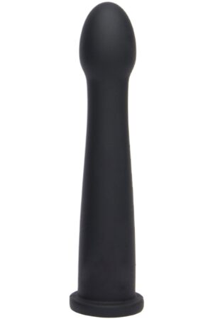 Dildo liscio Easy-Lock 19 cm nero